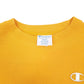 Womens Yellow Champion Reverse Weave Croptop Crewneck Jumper