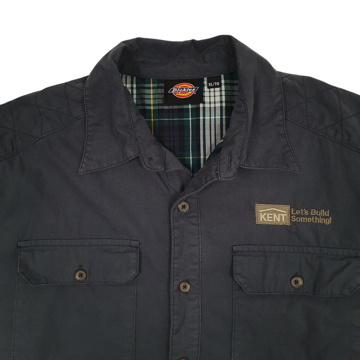 Mens Blue Dickies Workwear  Coat