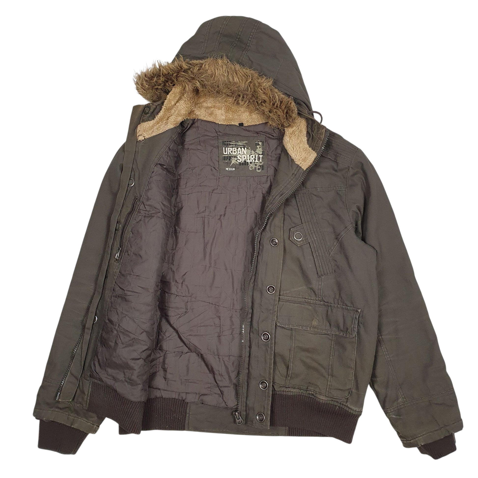 Mens Green Urban Spirit   Coat