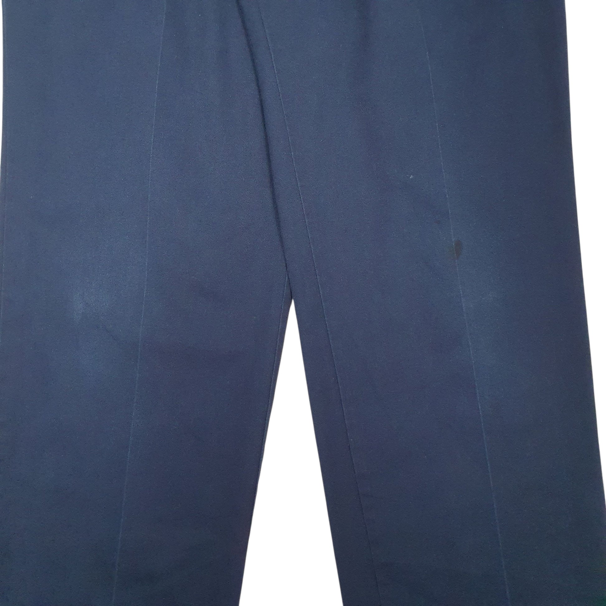 Mens Navy Red Kap Pleated  Trousers