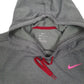 Womens Grey Nike Dri Fit Lightweight Hoodie Jumper