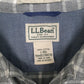 Mens Grey L.L.Bean Chamois Flannel  Shirt
