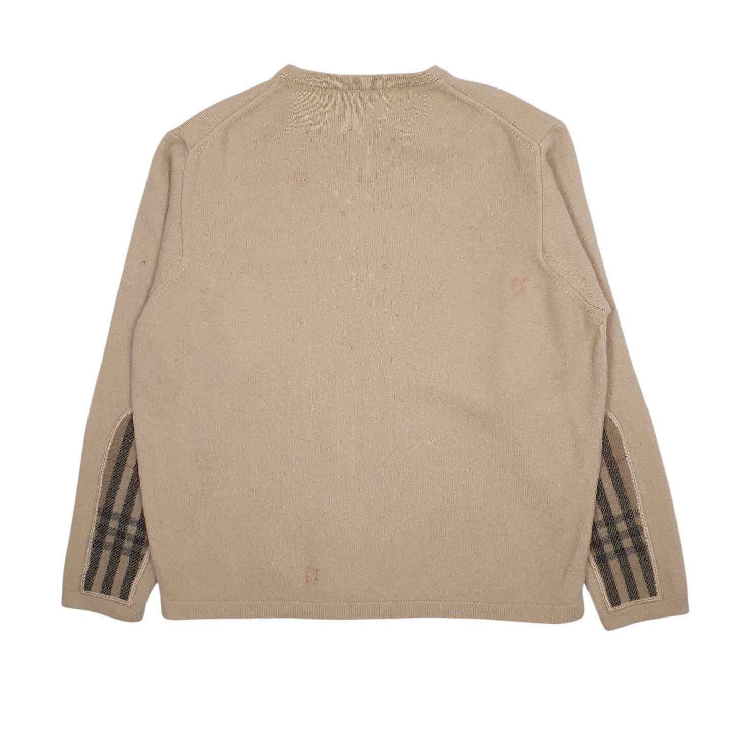 Mens Beige Burberry  Crewneck Jumper
