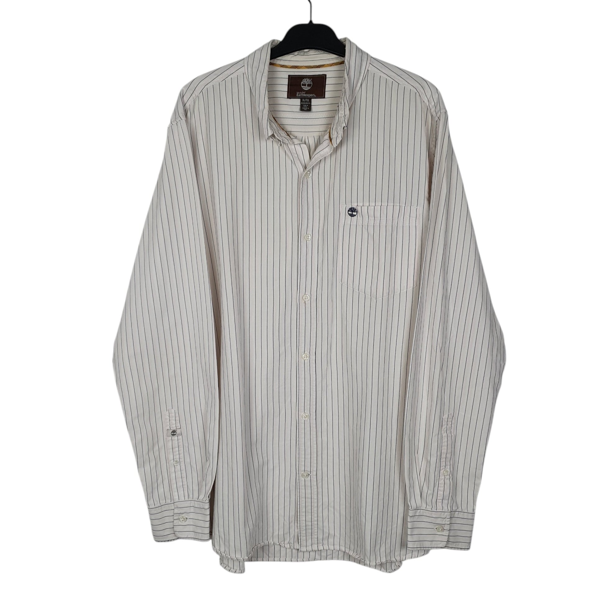 Mens White Timberland Earthkeepers Long Sleeve Shirt