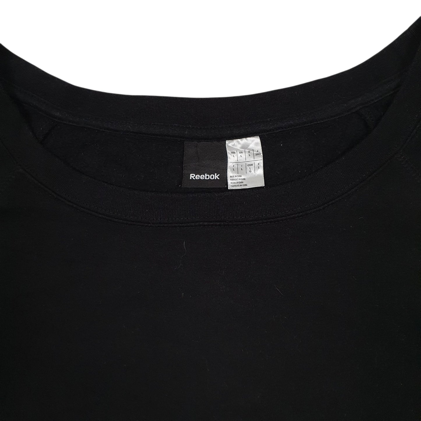 Womens Black Reebok  Crewneck Jumper