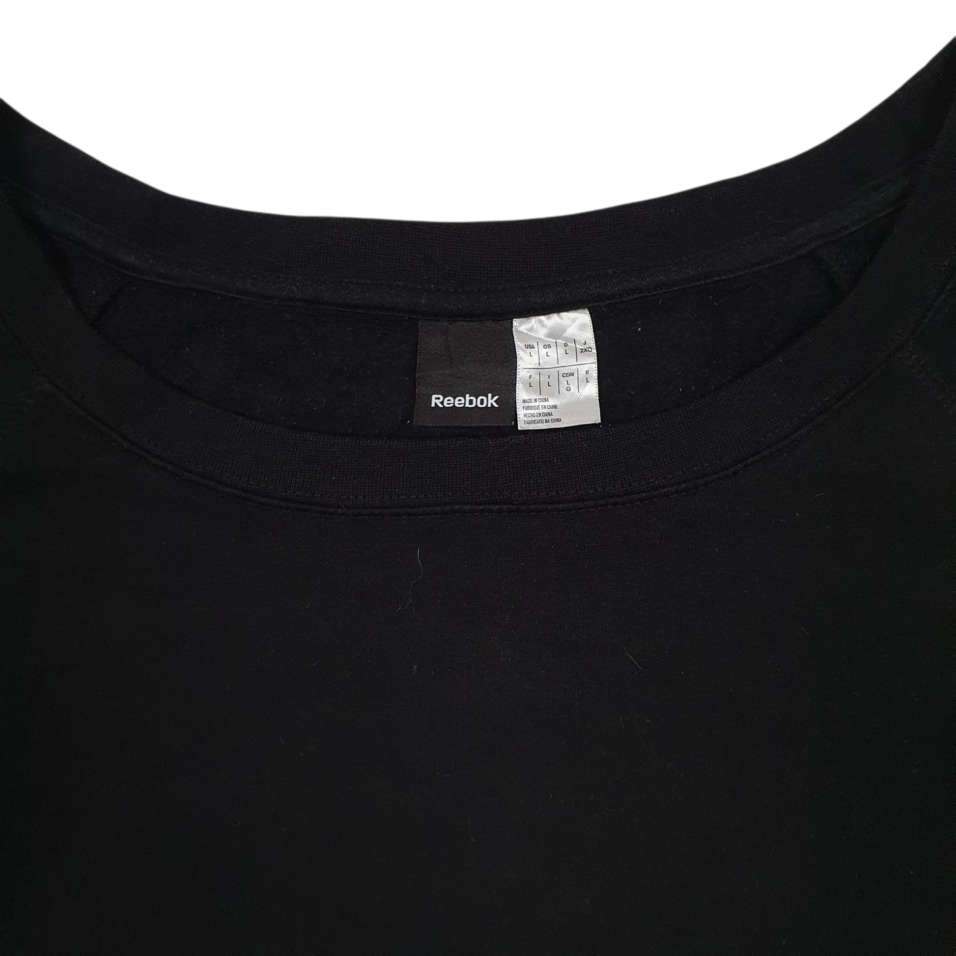 Womens Black Reebok  Crewneck Jumper