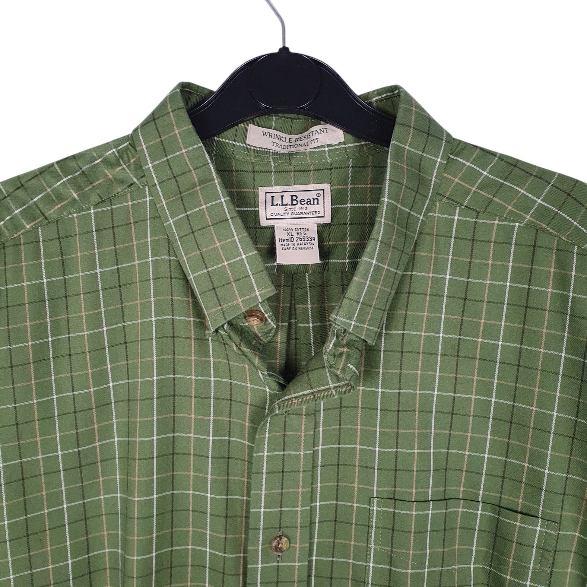 Mens Green L.L.Bean   Shirt