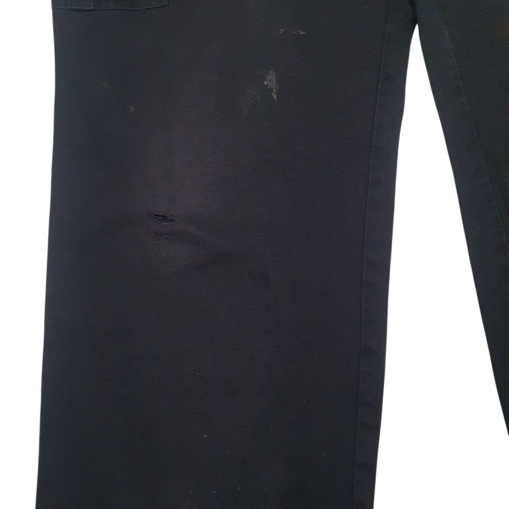Mens Black Dickies   Trousers