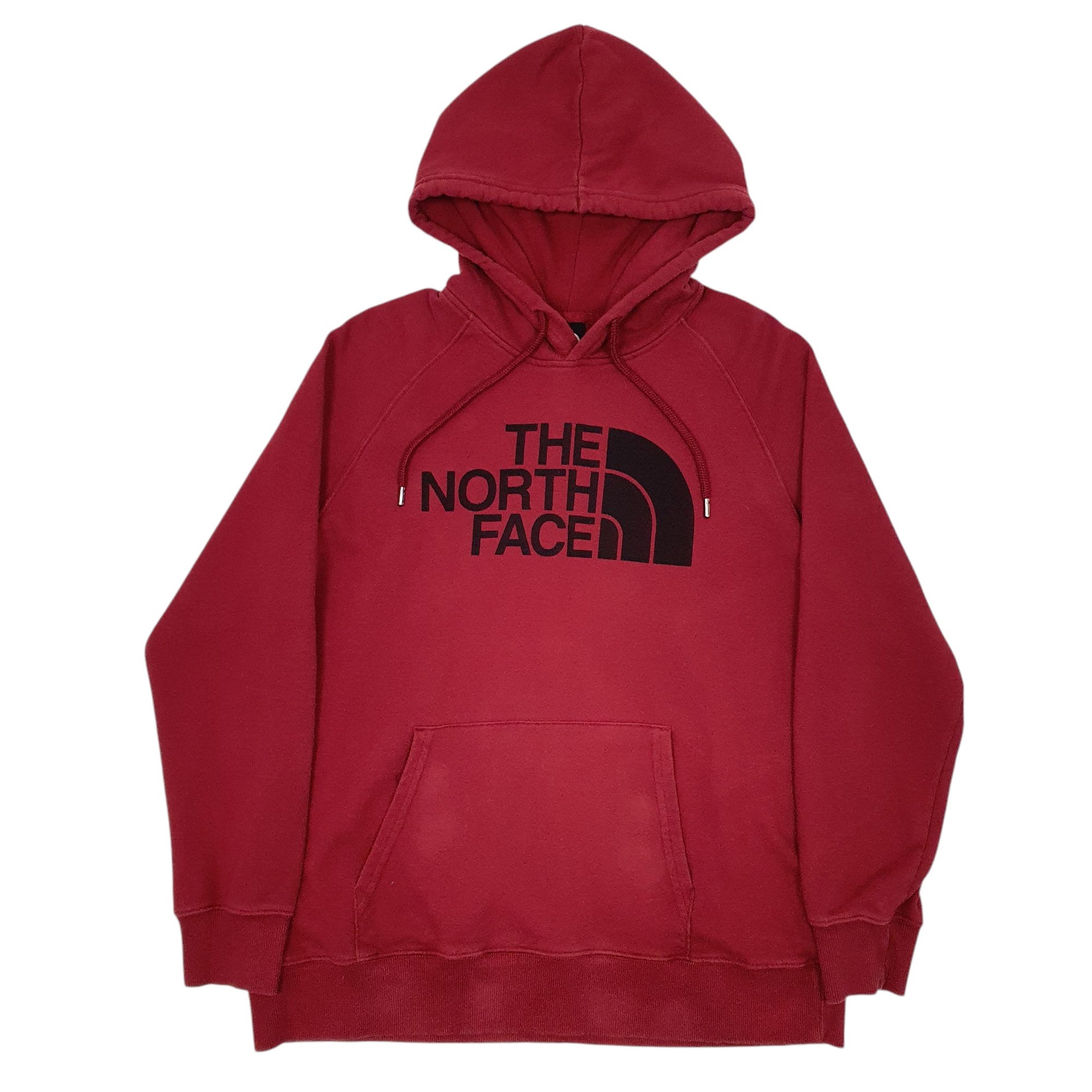 Womens Burgundy The North Face Spellout Hoodie Jumper