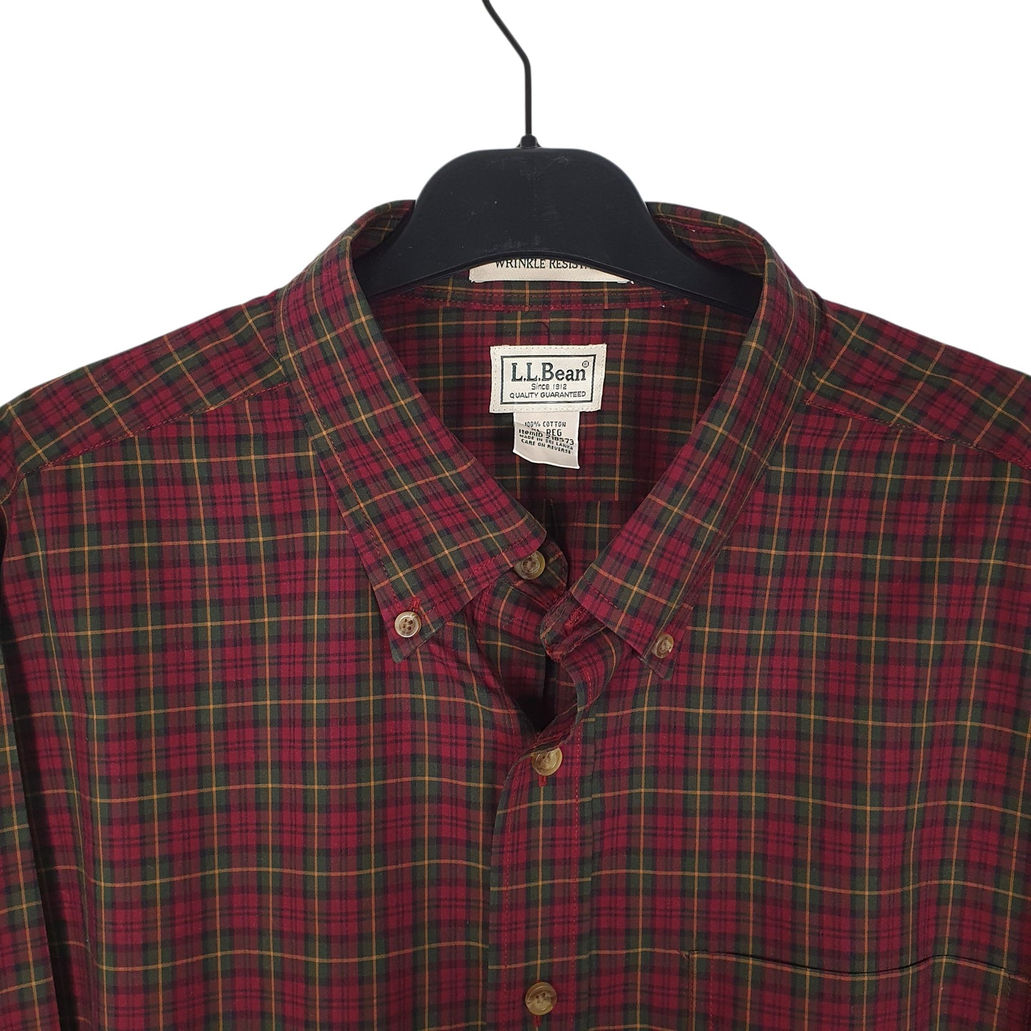 Mens Burgundy L.L.Bean   Shirt