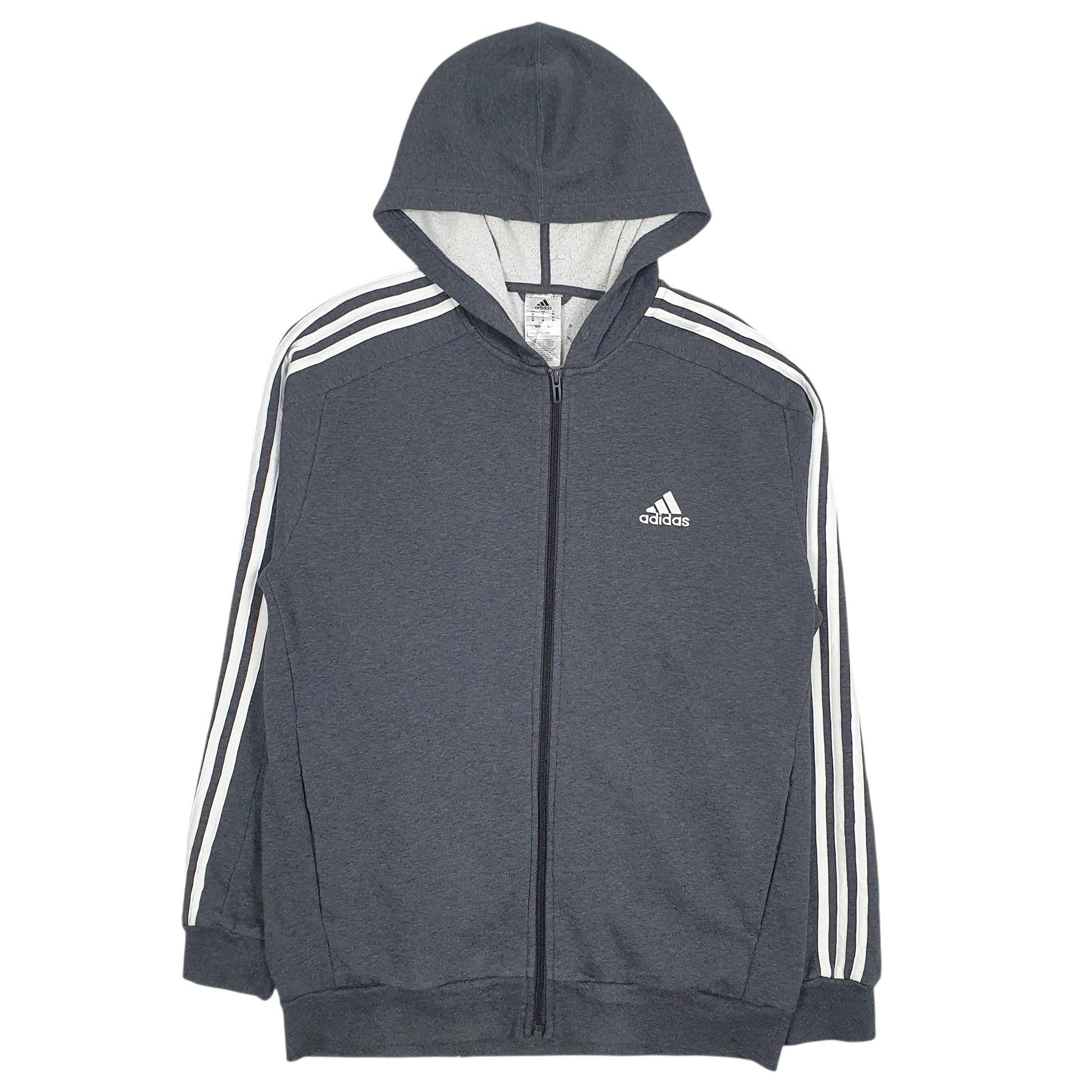 Mens Grey Adidas  Full Zip Jumper