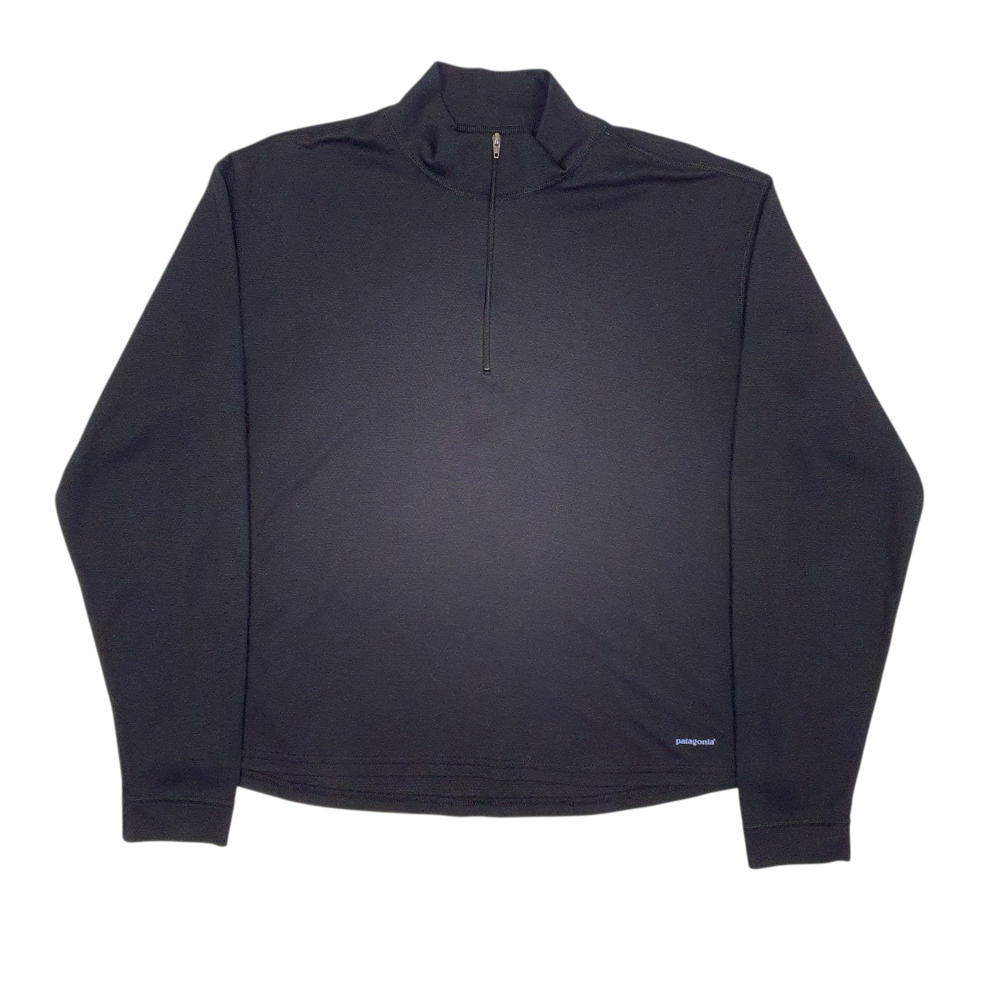 Womens Black Patagonia Capilene Quarter Zip Jumper