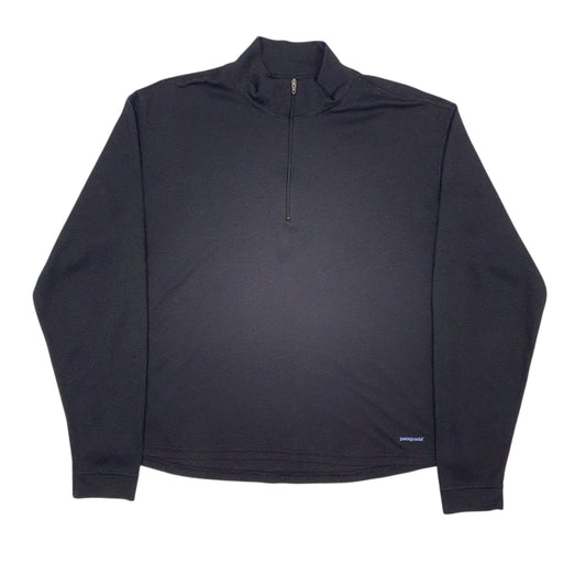 Womens Black Patagonia Capilene Quarter Zip Jumper