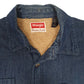 Mens Blue Wrangler Sherpa Lined  Coat