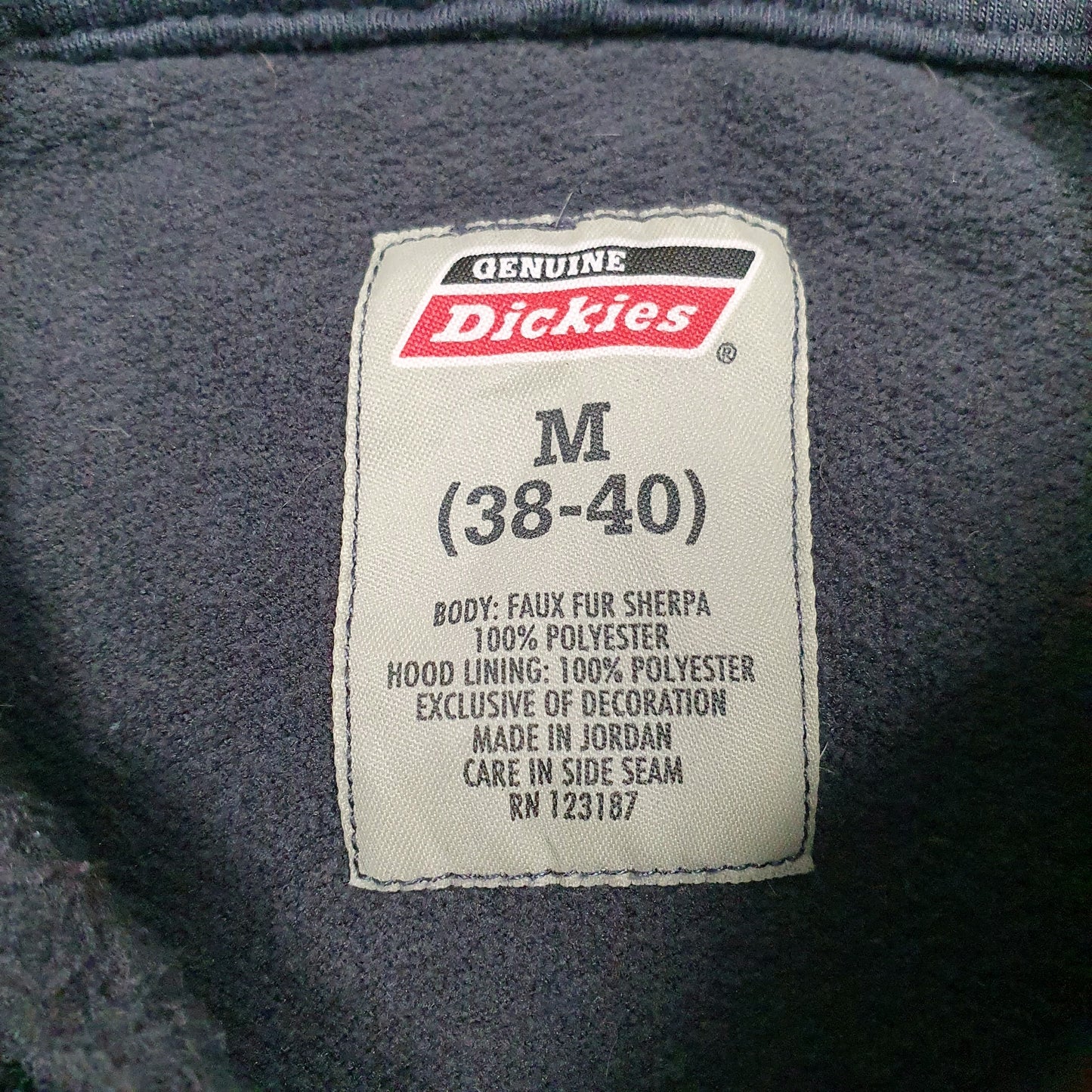 Mens Grey Dickies Sherpa Hoodie Jumper