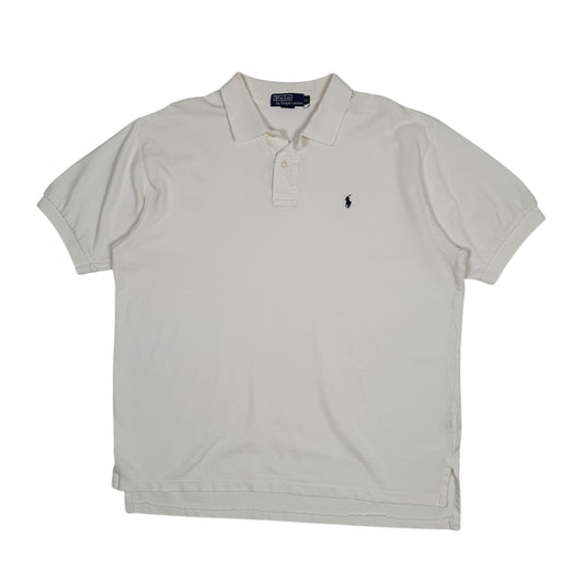 Mens White Polo Ralph Lauren  Short Sleeve Polo Shirt