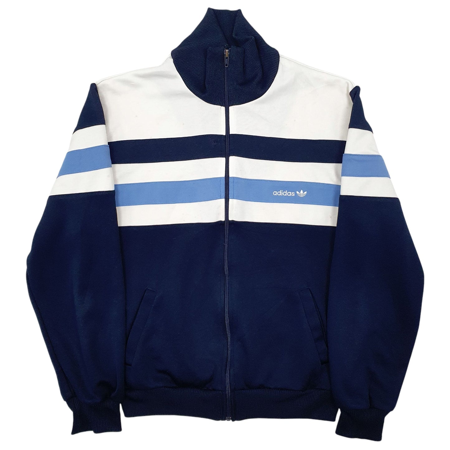 Mens Navy Adidas  Full Zip Jumper