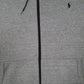 Mens Grey Polo Ralph Lauren Hoodie Full Zip Jumper