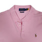 Mens Pink Polo Ralph Lauren Custom Slim Fit  Polo Shirt
