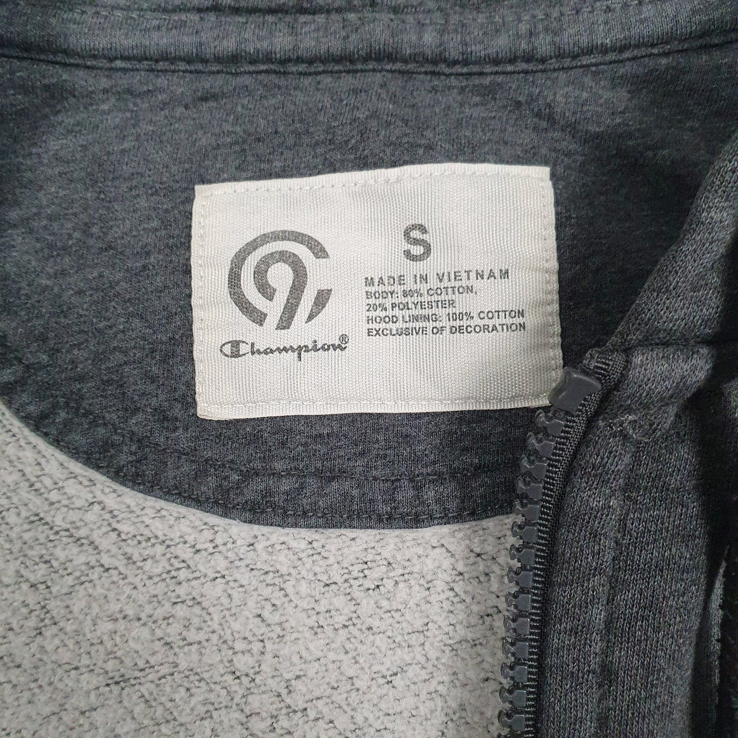 Mens Grey Champion  Hoodie Jumper