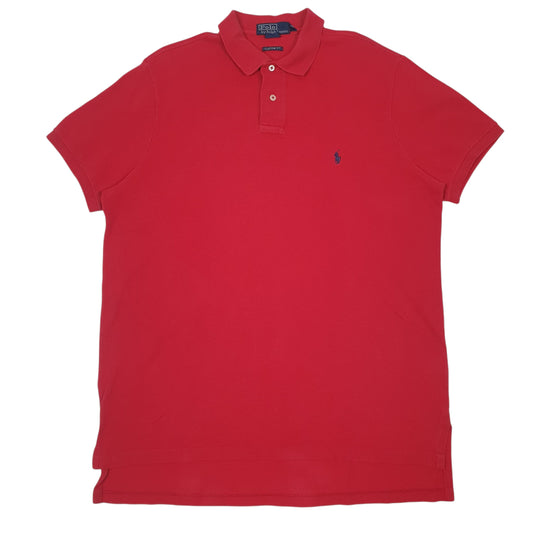 Mens Red Polo Ralph Lauren  Short Sleeve Polo Shirt