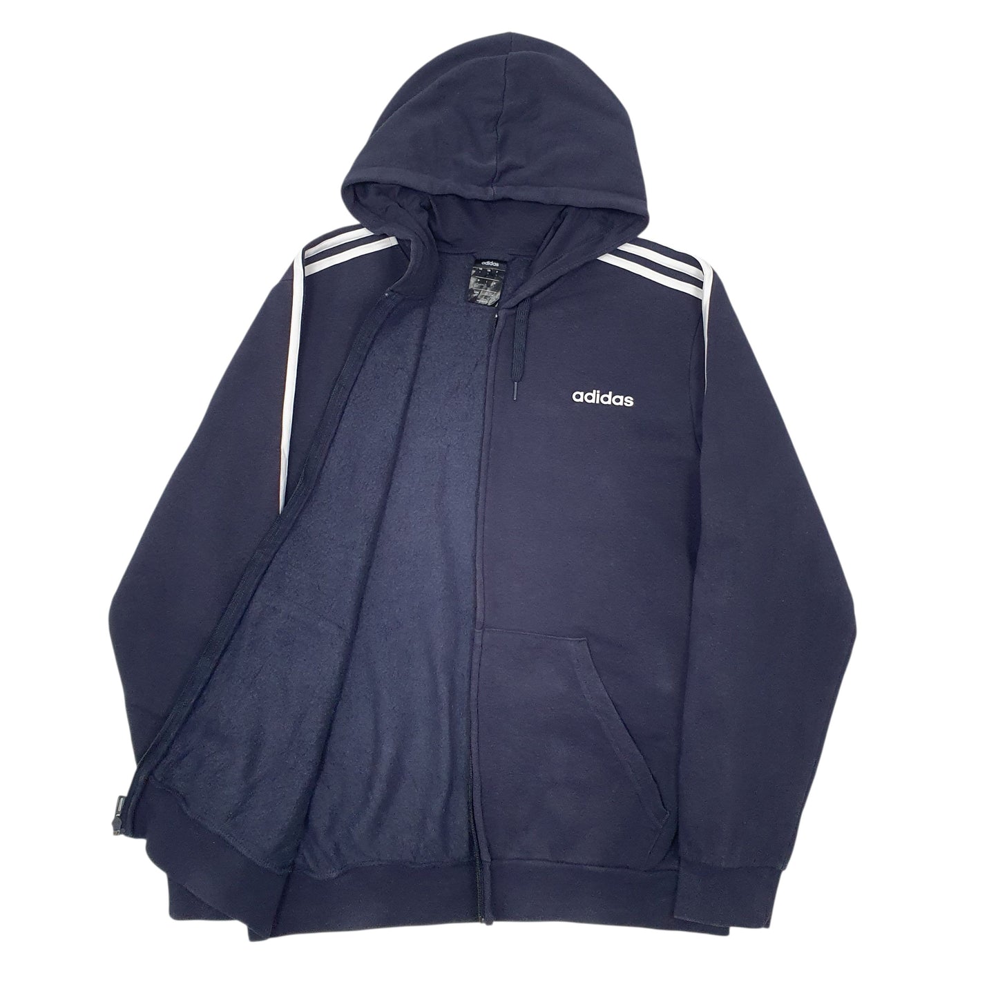 Mens Navy Adidas  Full Zip Jumper