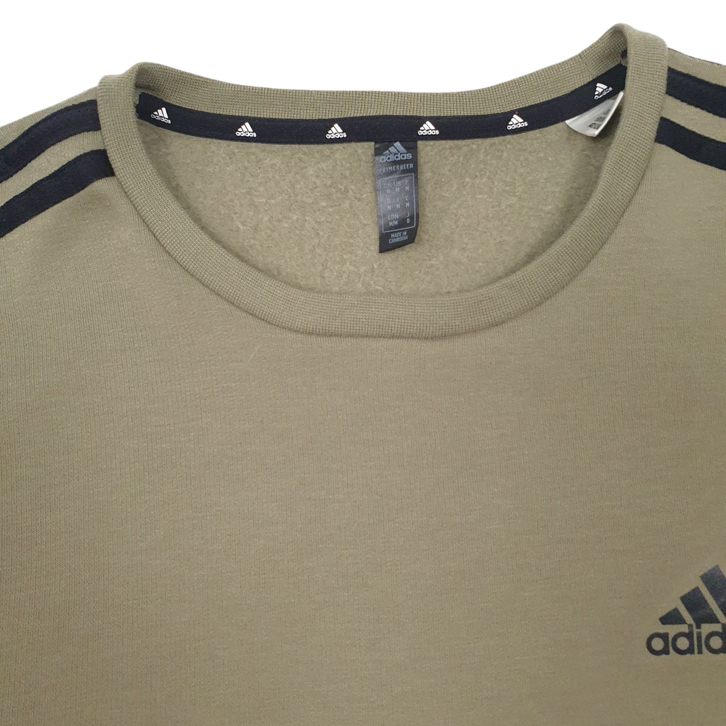 Mens Green Adidas  Crewneck Jumper