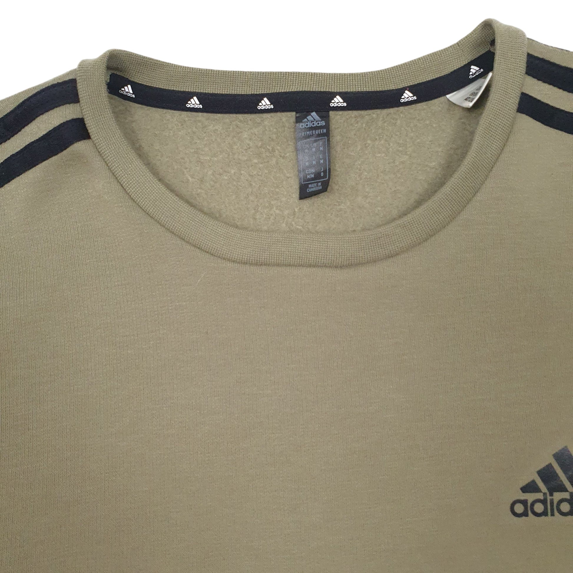 Mens Green Adidas  Crewneck Jumper