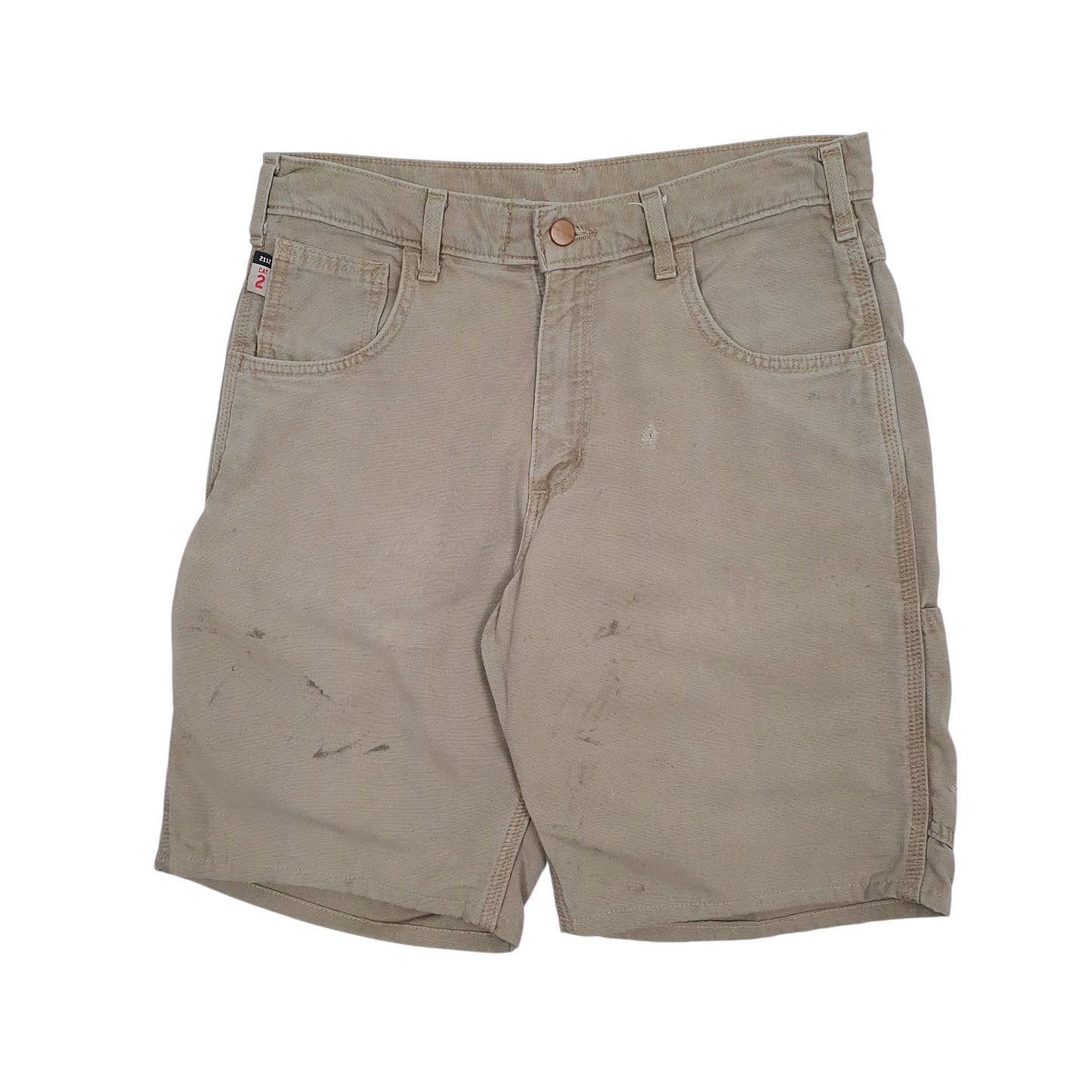 Mens Beige Carhartt  Denim Shorts