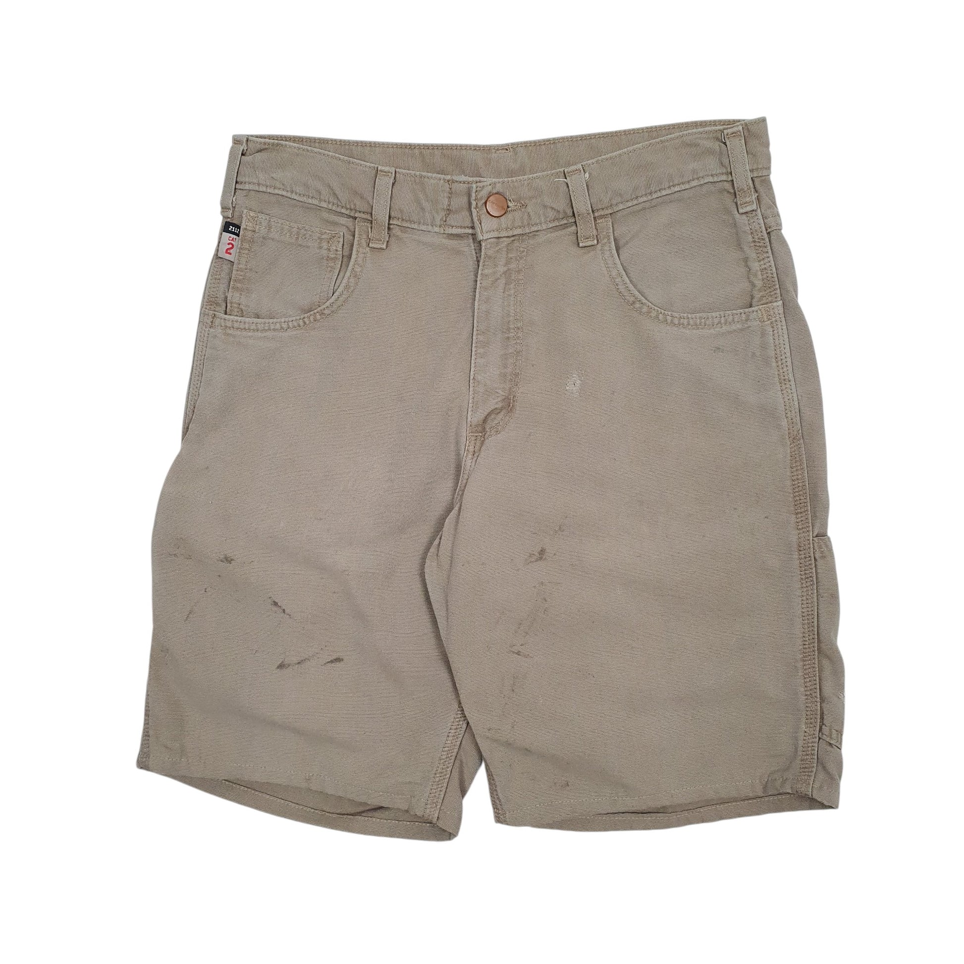 Mens Beige Carhartt  Denim Shorts