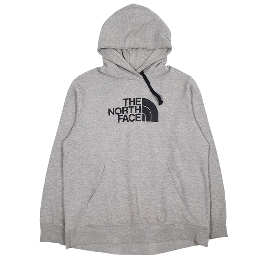 Mens Grey The North Face Spellout Hoodie Jumper