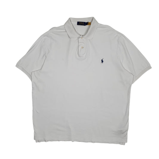 Mens White Polo Ralph Lauren  Short Sleeve Polo Shirt