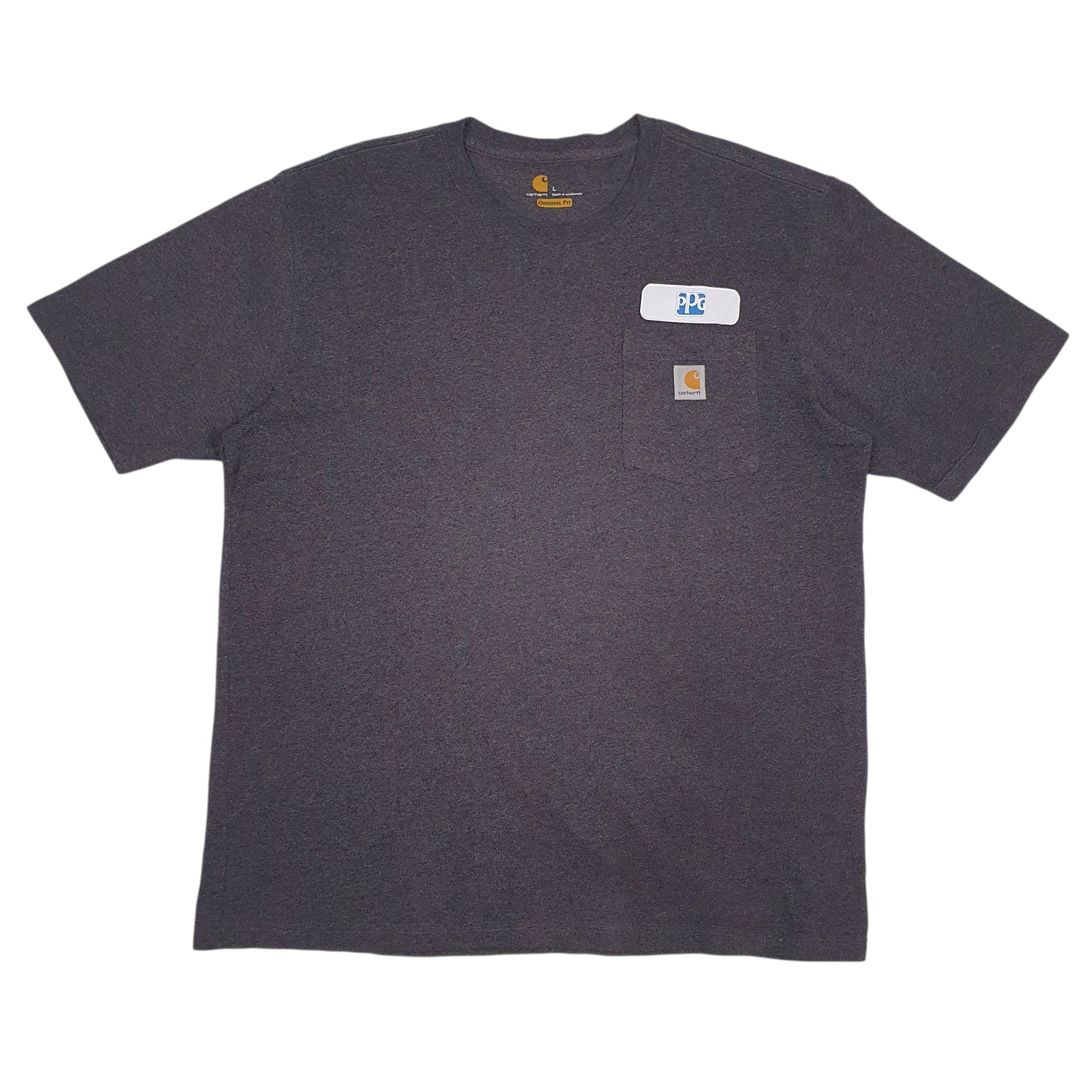 Mens Grey Carhartt  Short Sleeve T Shirt