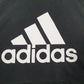 Mens Black Adidas Spellout Hoodie Jumper