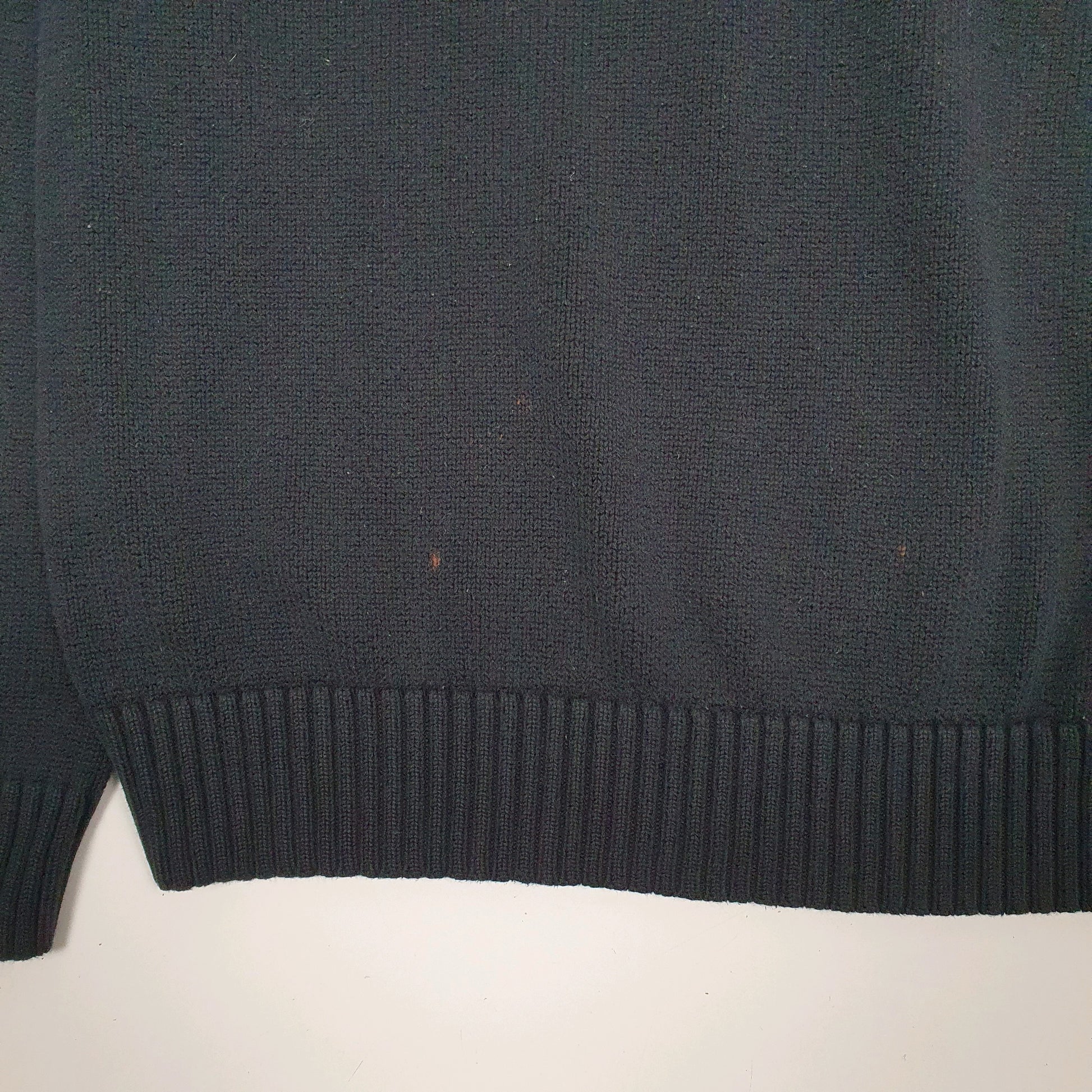 Mens Black Polo Ralph Lauren  Quarter Zip Jumper