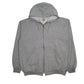 Mens Grey Carhartt K122 Vintage 00s Hoodie Full Zip Jumper