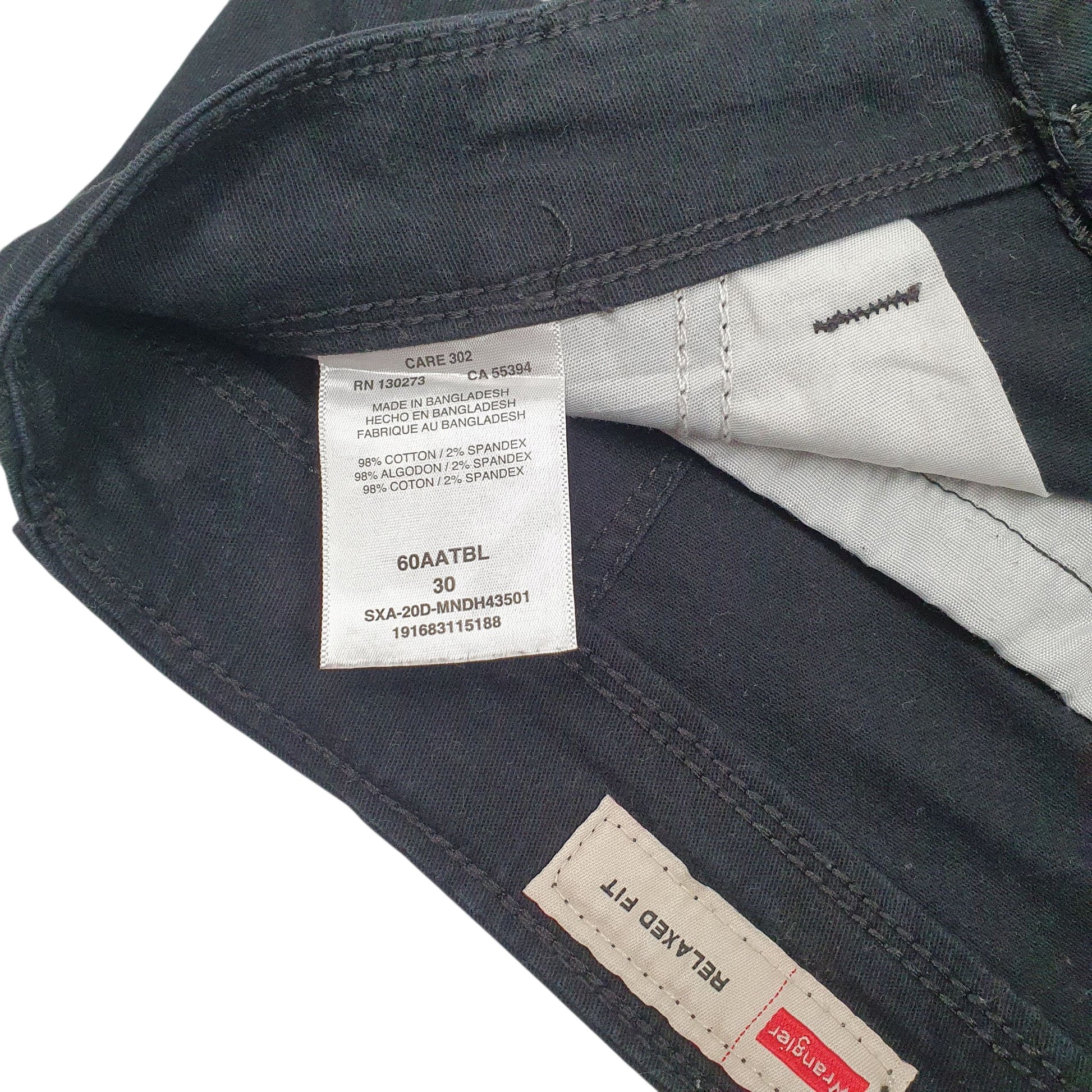 Mens Black Wrangler  Crewneck Shorts