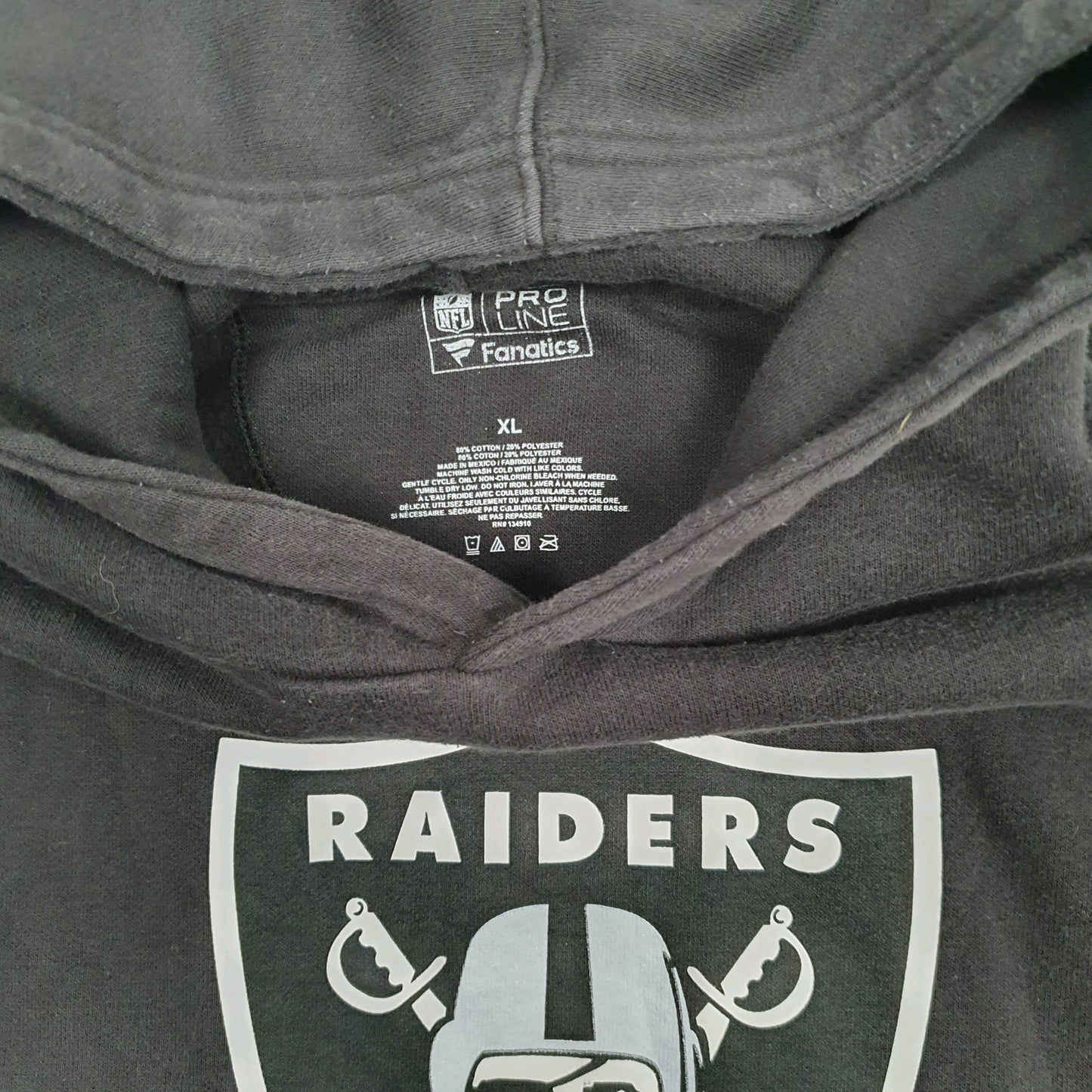 Womens Black NFL Oakland Raiders Fanatics Hoodie Jumper
