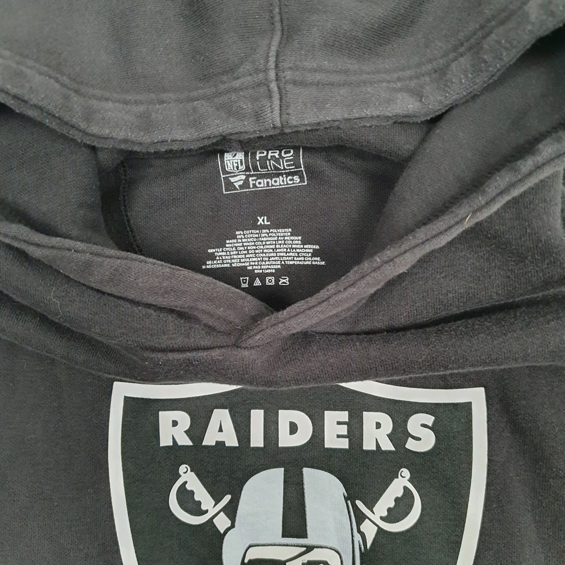 Womens Black NFL Oakland Raiders Fanatics Hoodie Jumper