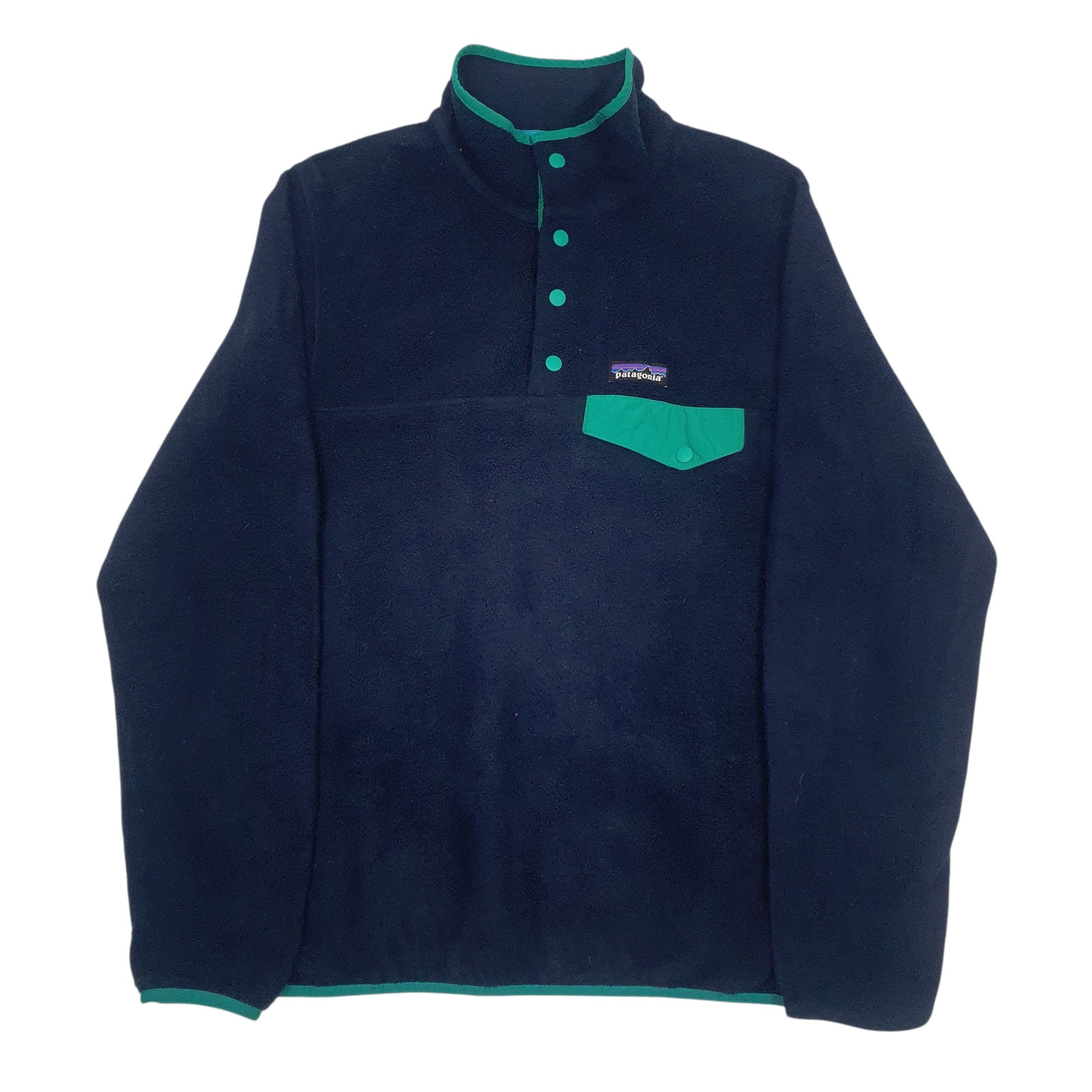 Womens Navy Patagonia Synchilla Snap-T Quarter Zip Jumper