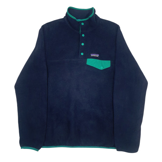 Womens Navy Patagonia Synchilla Snap-T Quarter Zip Jumper