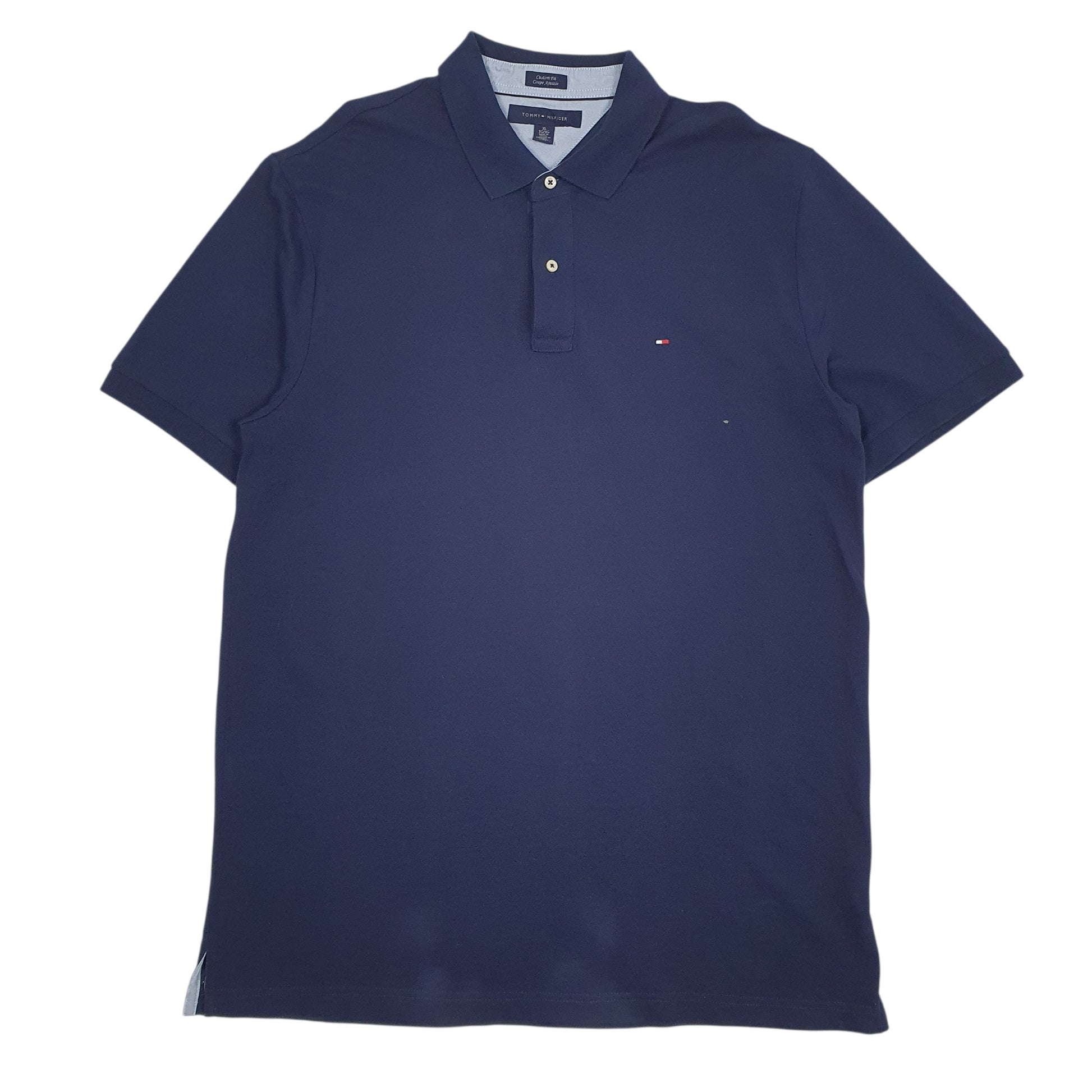 Mens Navy Tommy Hilfiger  Short Sleeve Polo Shirt