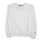 Mens White Champion  Crewneck Jumper