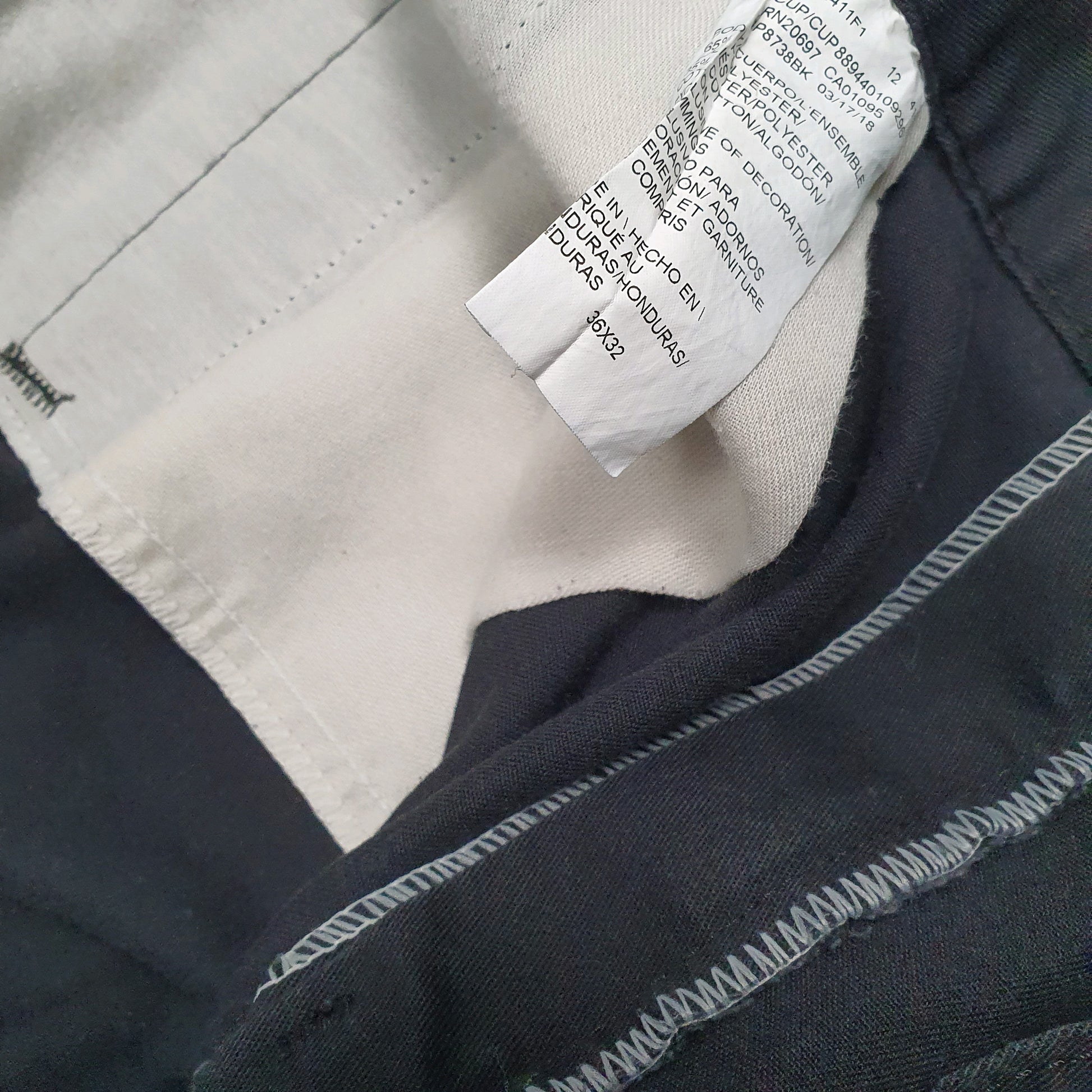 Mens Black Dickies   Trousers