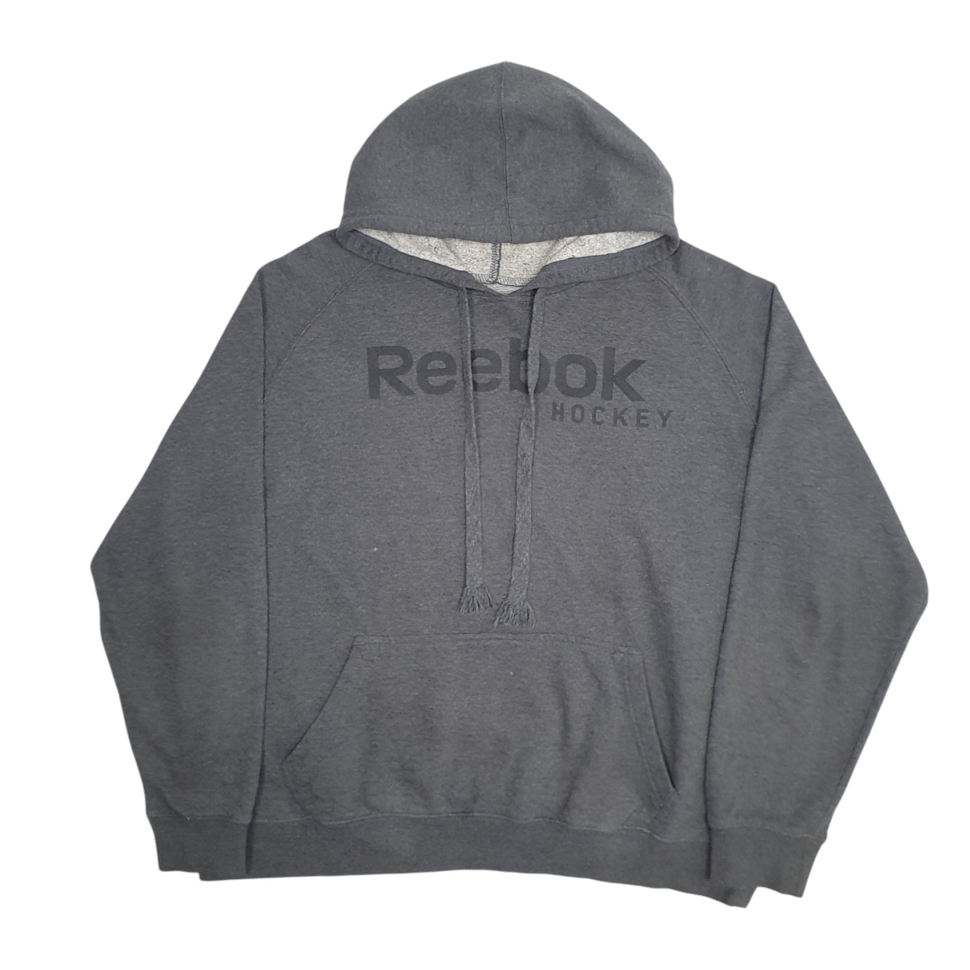 Womens Grey Reebok Hockey Hoodie Jumper