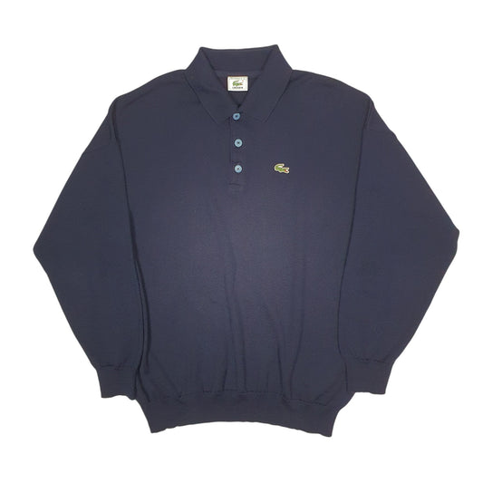 Mens Navy Lacoste Made In France Long Sleeve Polo Shirt