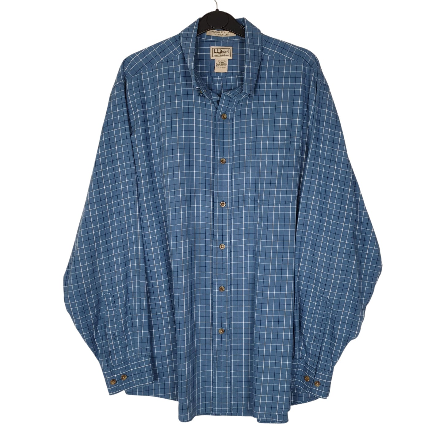 Mens Blue L.L.Bean  Long Sleeve Shirt