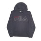 Mens Black Fila  Hoodie Jumper