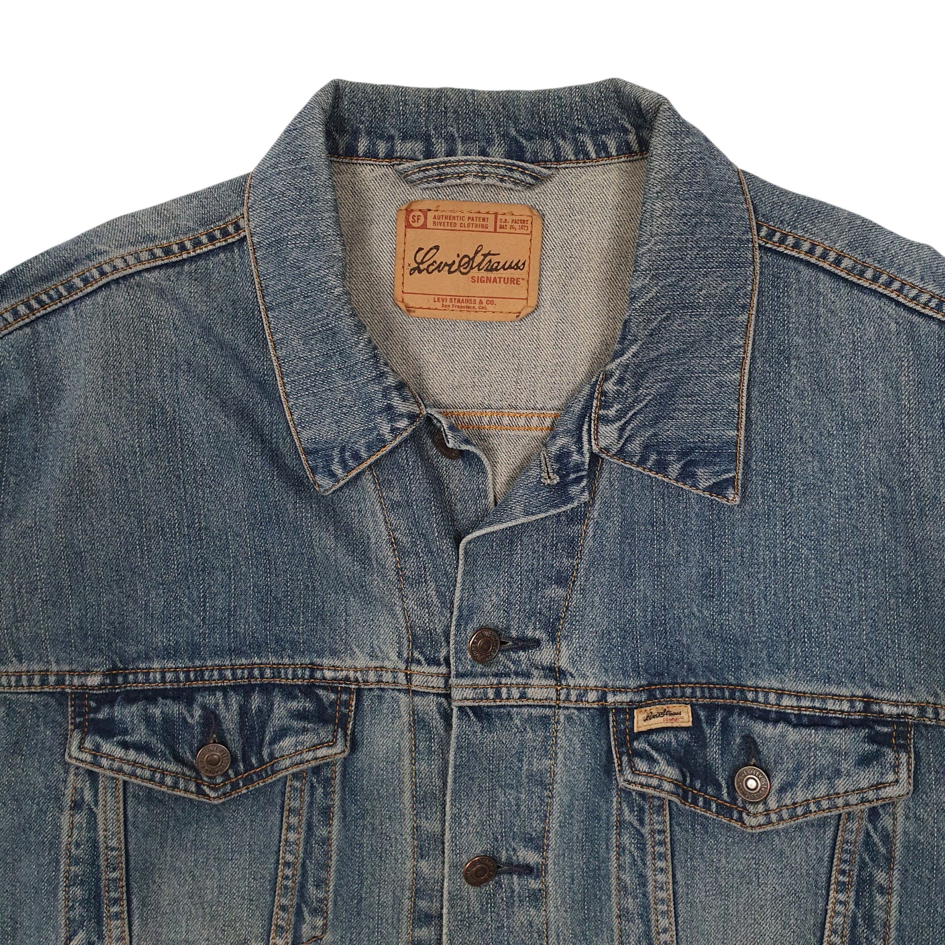 Mens Blue Levis Signature  Coat