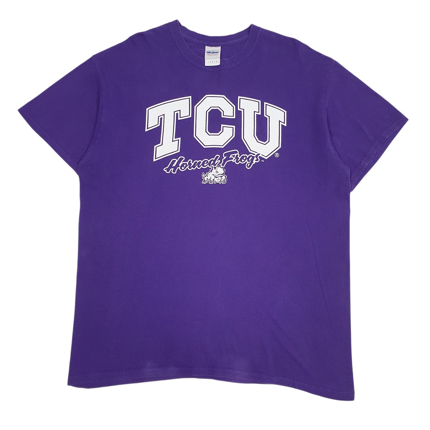 Mens Purple Gildan Horned Frogs Short Sleeve T Shirt
